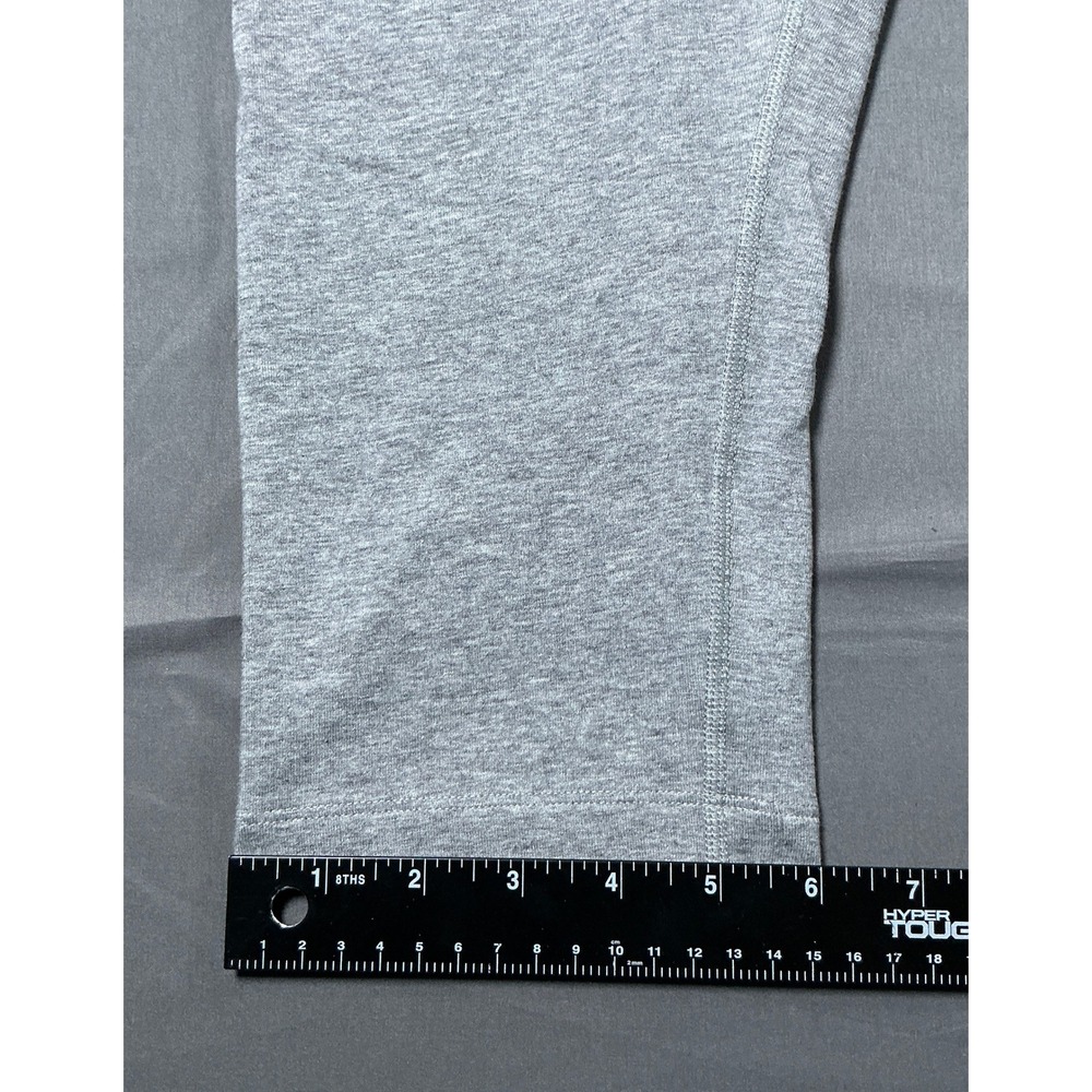 Nike Dri-FIT Gray Orange Swoosh Cropped Leggings Womens XL New With Tags - Picture 4 of 11